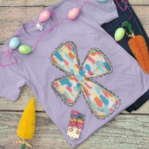 Easter Cross Black Letters