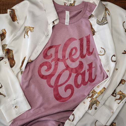 Hell Cat Distressed Plum