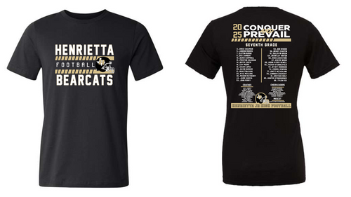 2025 HASC JUNIOR HIGH 7th Grade Football Roster Tee