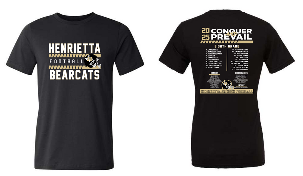 2025 HASC JUNIOR HIGH 8th Grade Football Roster Tee