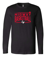 2025 Midway Booster - Midway Basketball Stripes Red