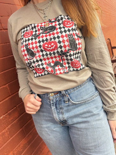 Cats and Pumpkins - Orange and Black