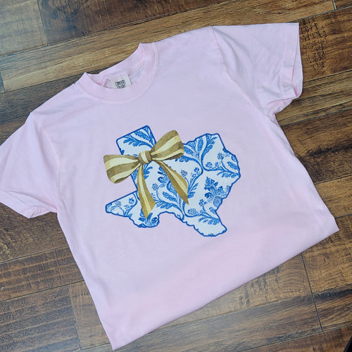 China Blue Texas Bow