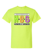 2024 HES PTO Fundraiser Tee - HES Glowing & Growing