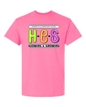 2024 HES PTO Fundraiser Tee - HES Glowing & Growing