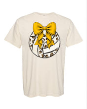 Leopard Volleyball with Gold Coquette Bow