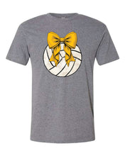 Volleyball with Gold Coquette Bow