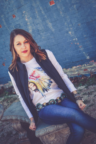 Watercolor Indian Head